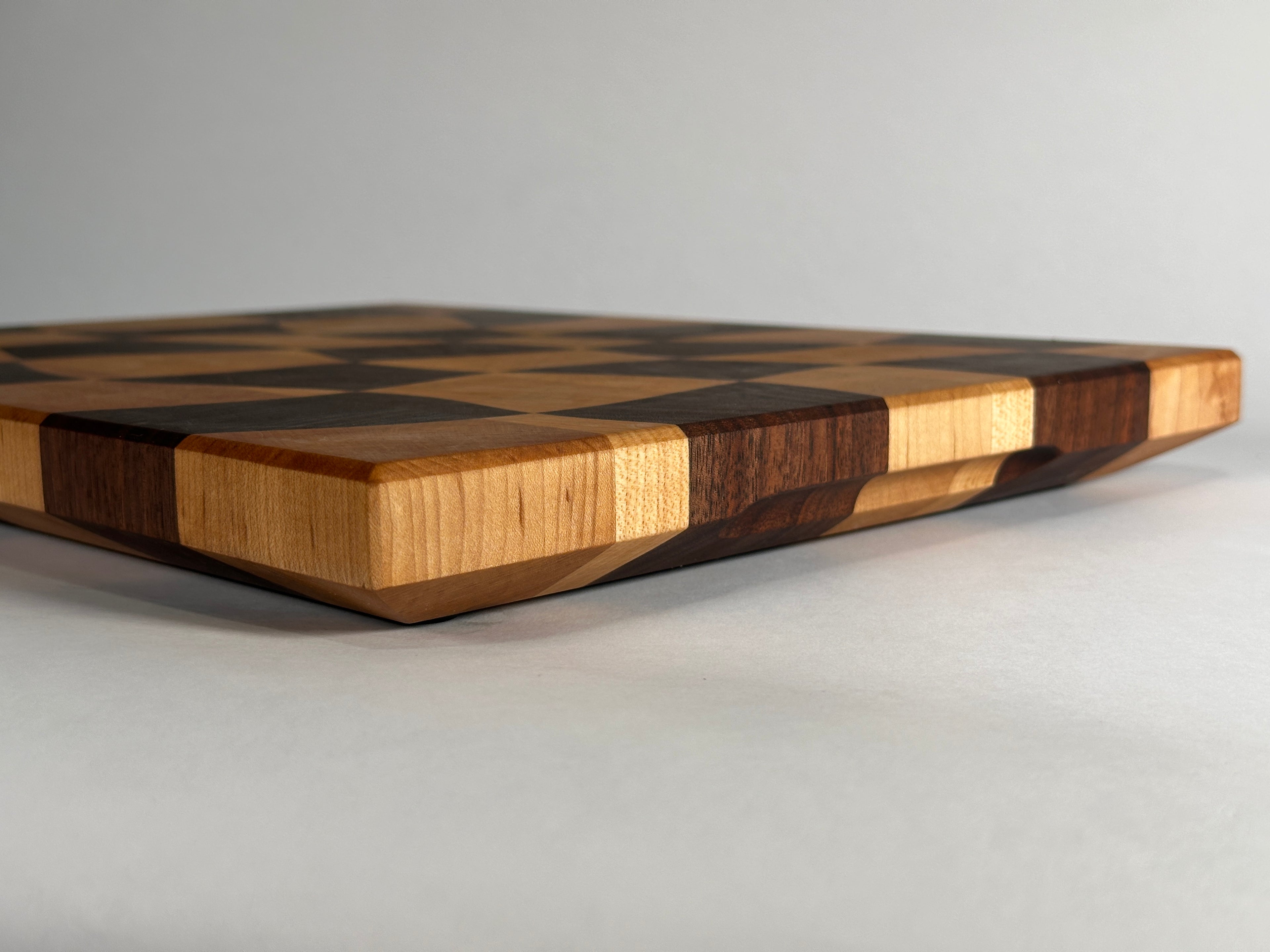Wave Check - End Grain Cutting Board
