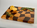 Wave Check - End Grain Cutting Board