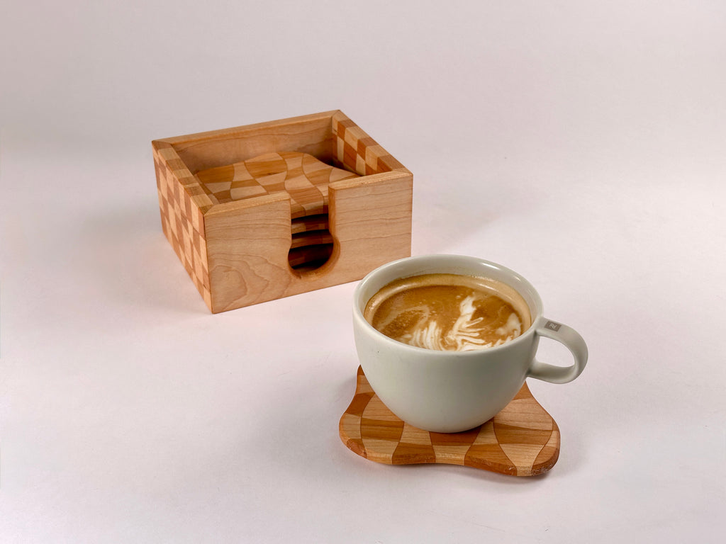 Wave Check Coasters