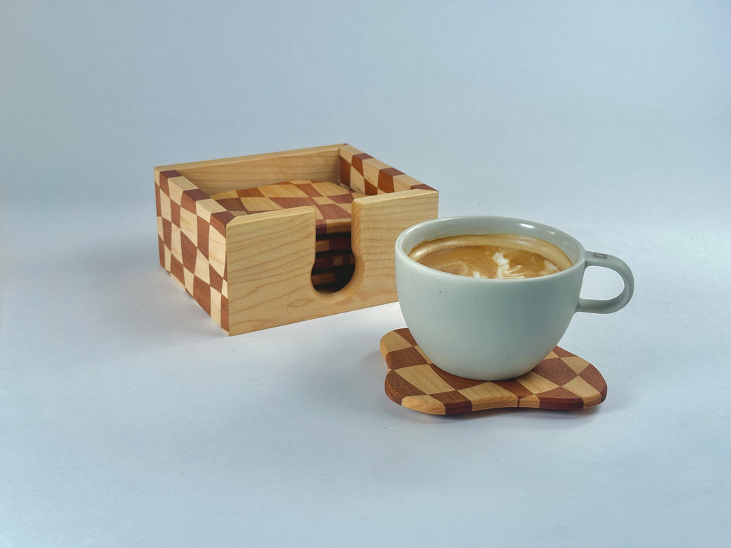 Wave Check Coasters